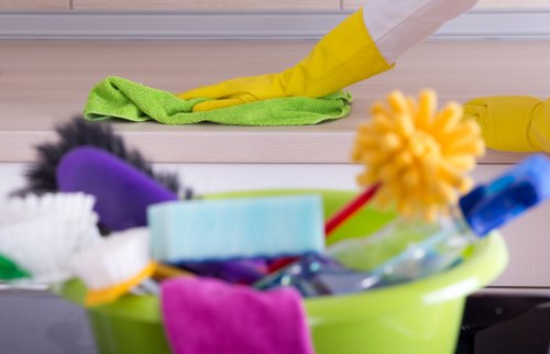Steam cleaning curtains in a local Neasden property