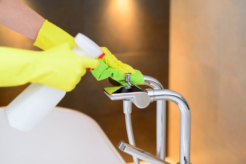 Safe and careful carpet cleaning process in a Neasden home